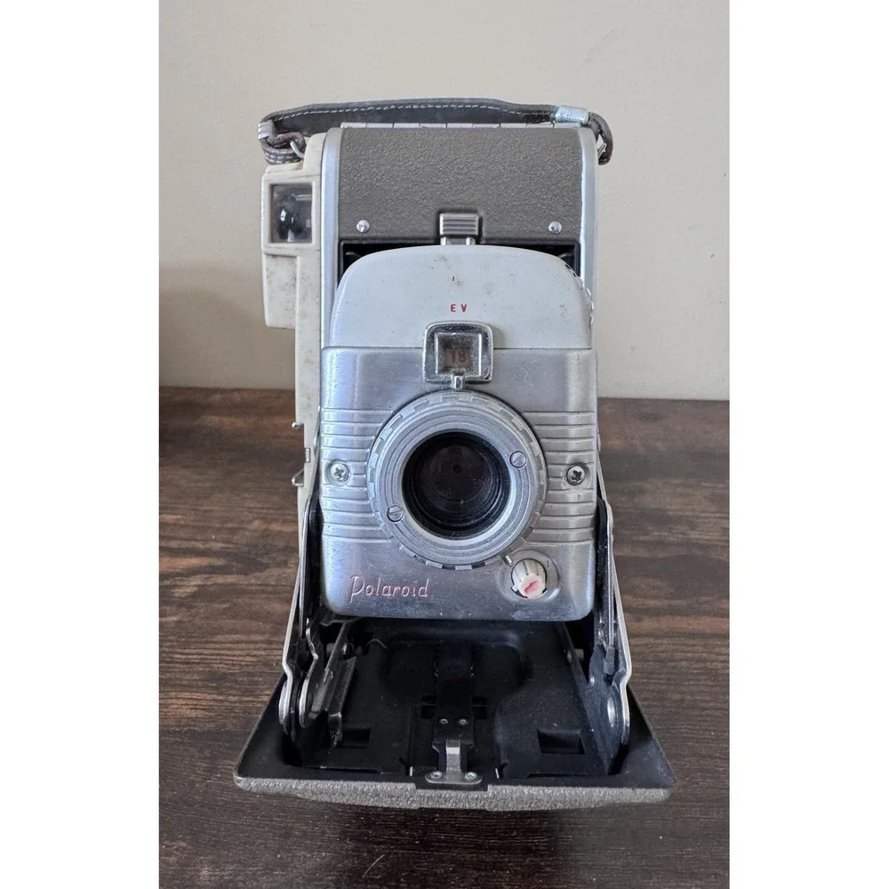 Vintage Polaroid Highlander Land Camera Model 80B With Case Manual & Accessories